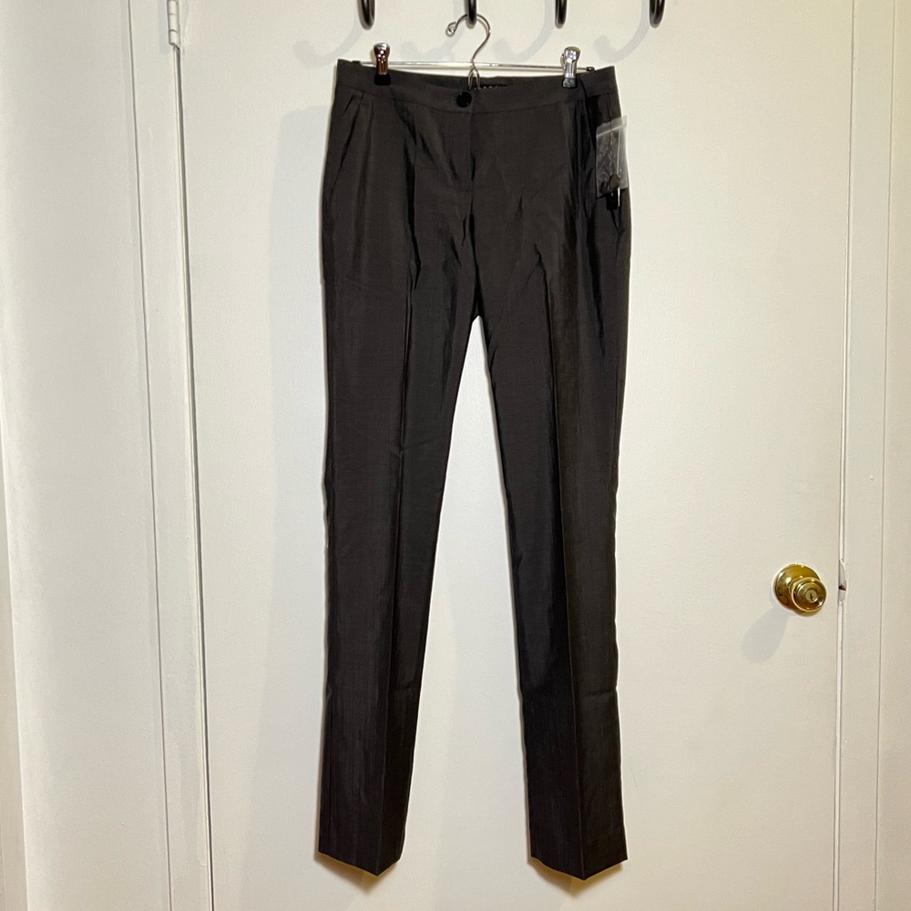 Theory Charcoal Pleated Dress Pant